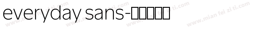 everyday sans字体转换